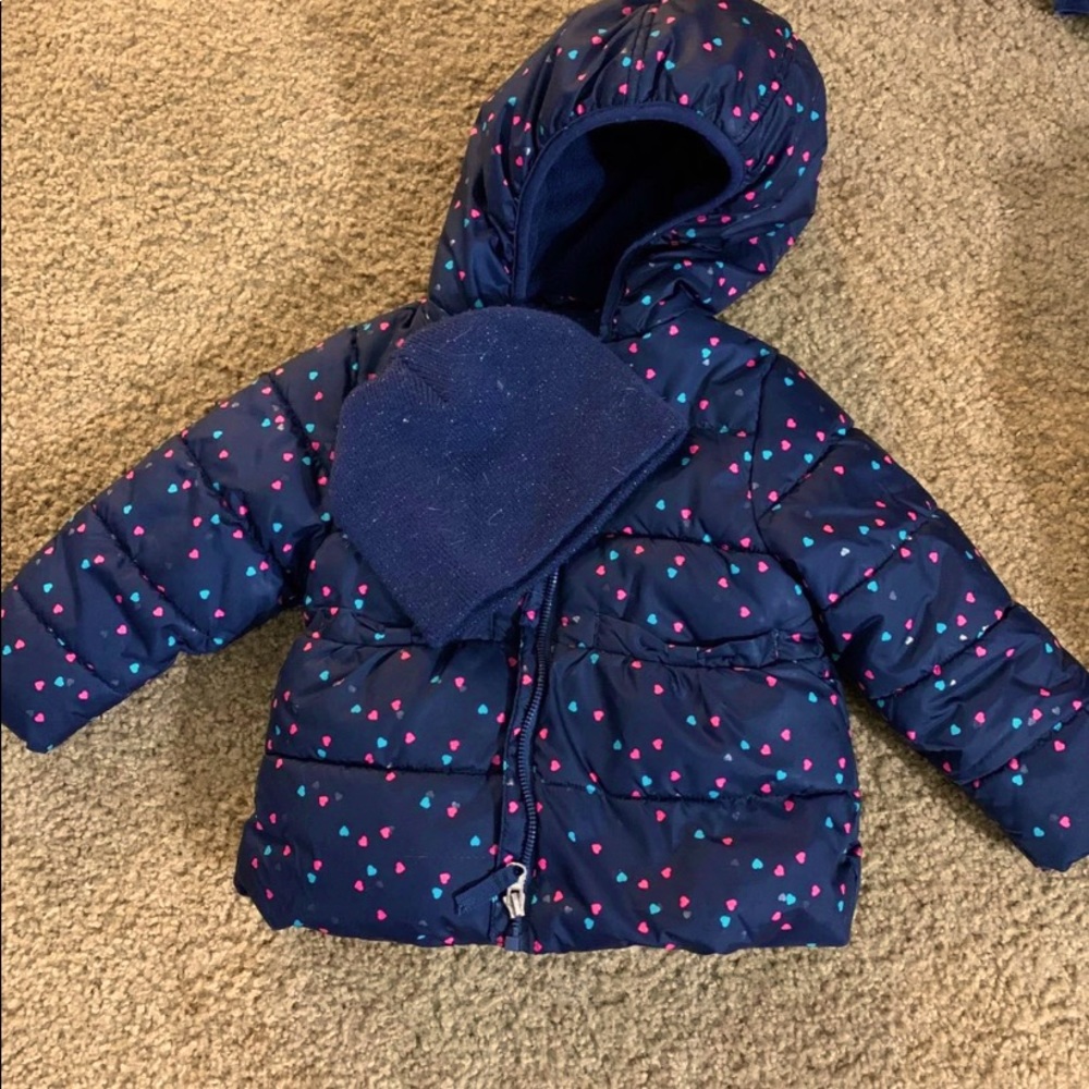 Little girl winter coat/hat